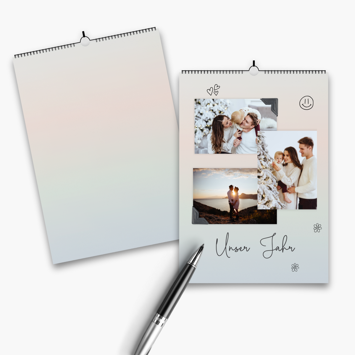 Fotokalender Jahresunabhängig DIY Bastelkalender Mehrfarbig