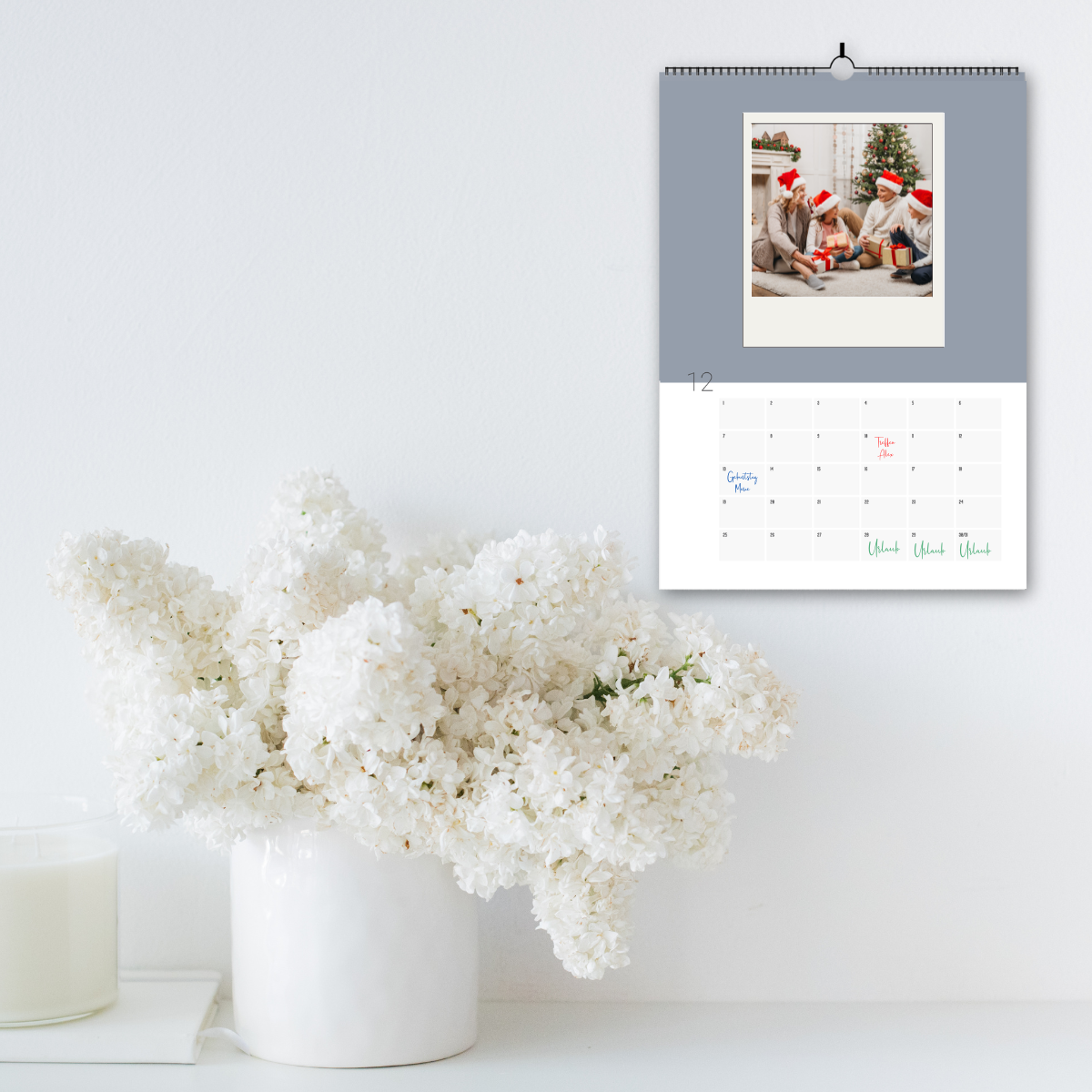 Fotokalender Jahresunabhängig DIY Bastelkalender Mehrfarbig