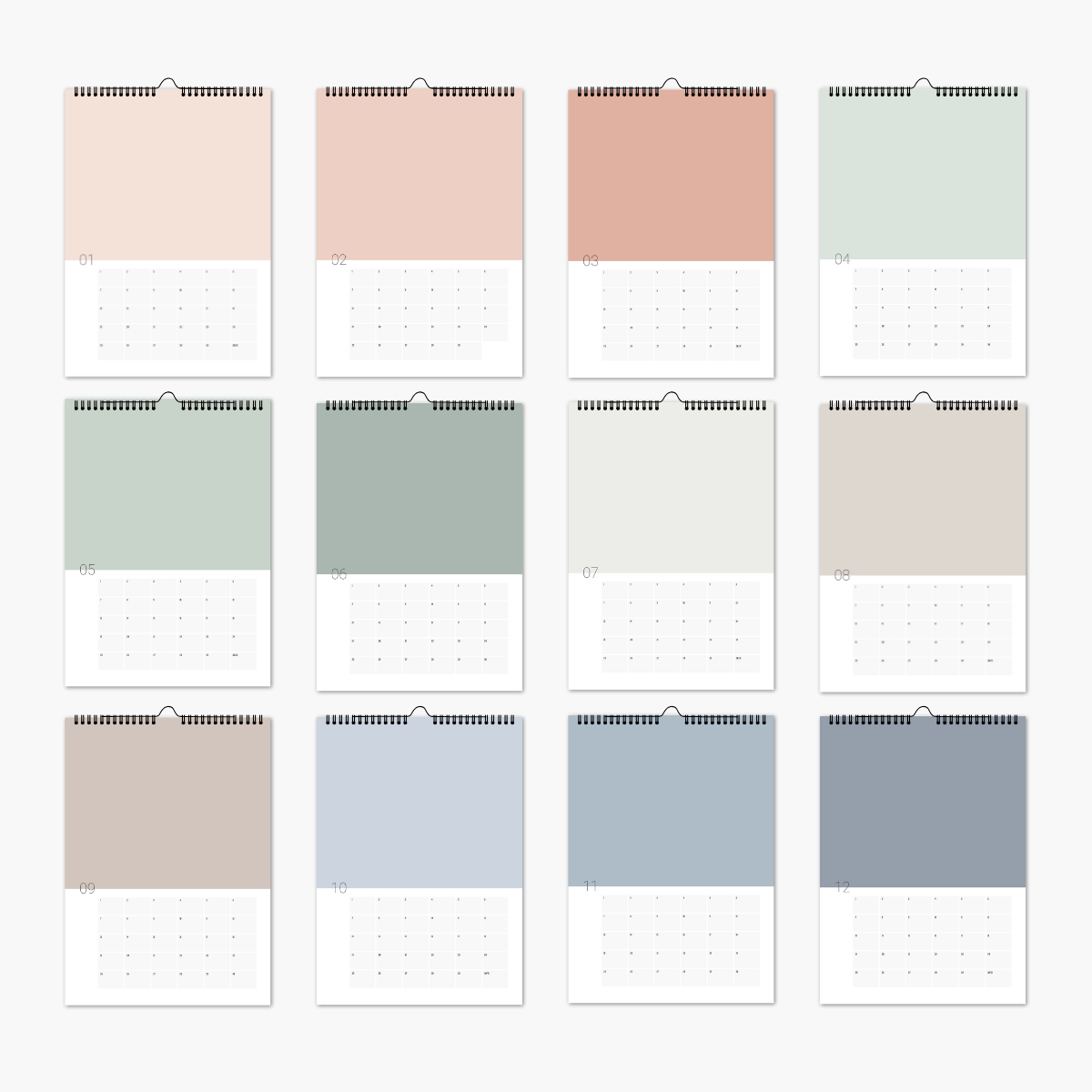 Fotokalender Jahresunabhängig DIY Bastelkalender Mehrfarbig