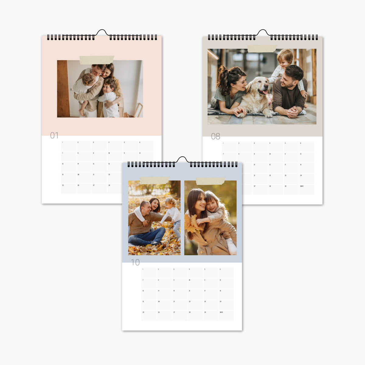 Fotokalender Jahresunabhängig DIY Bastelkalender Mehrfarbig