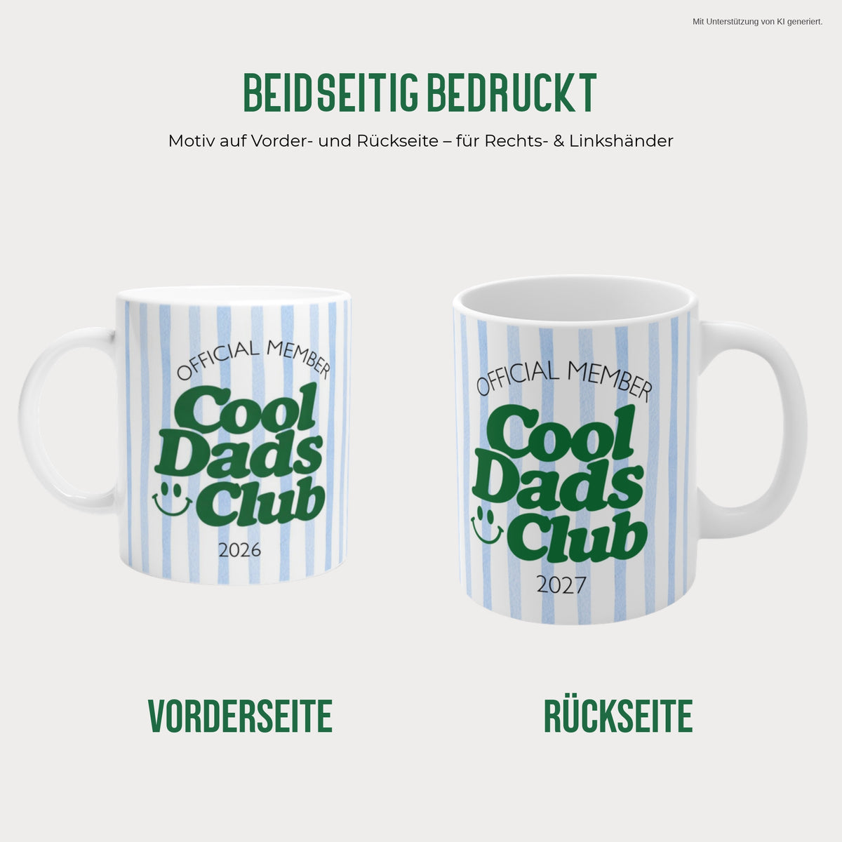 Cool Dads Club Tasse beidseitig bedruckt