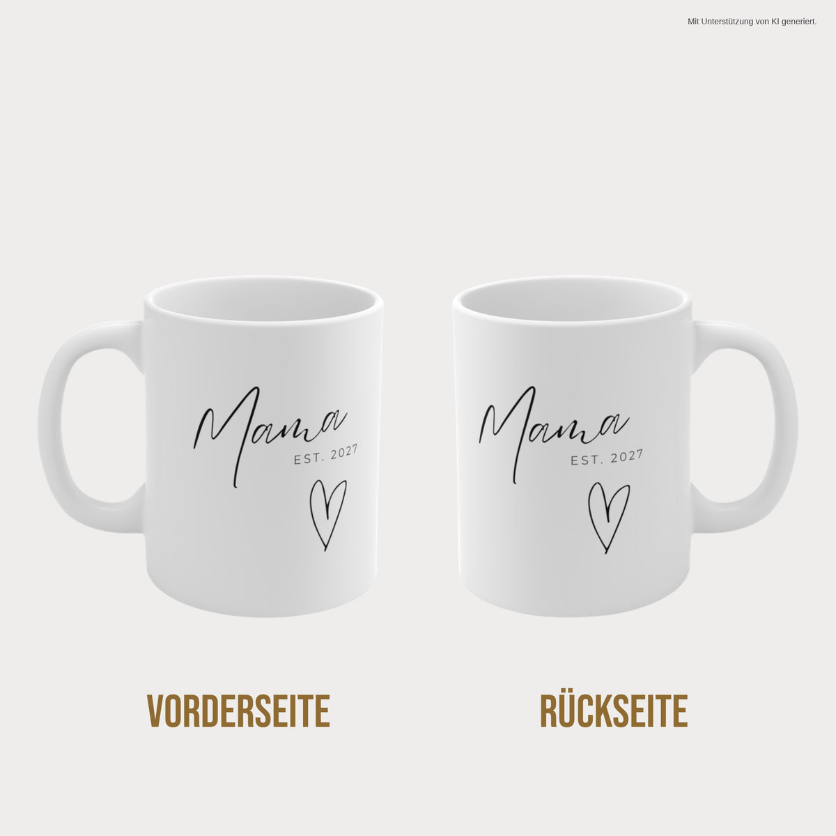 Tasse Mama Est. 2027 beidseitig bedruckt