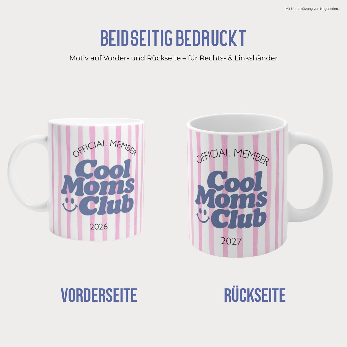 Cool Moms Club Tasse beidseitig bedruckt