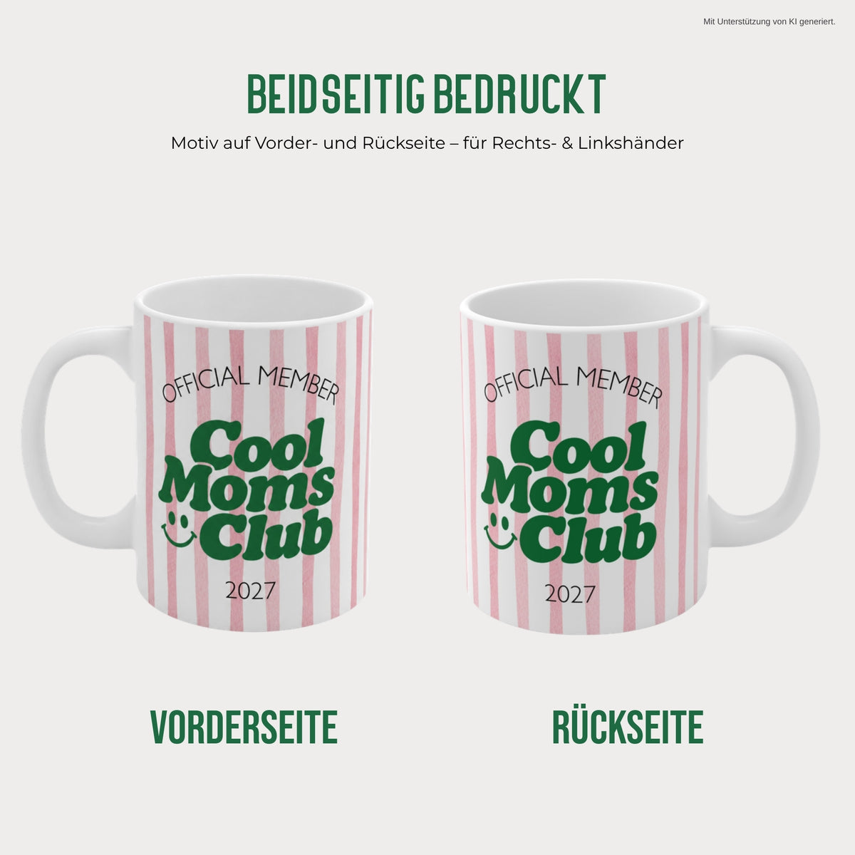 Cool Moms Club Tasse beidseitig bedruckt