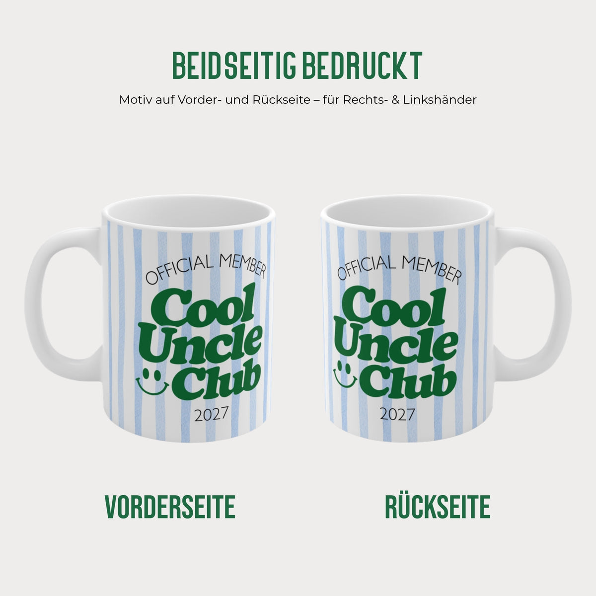 Cool Uncle Club Tasse beidseitig bedruckt