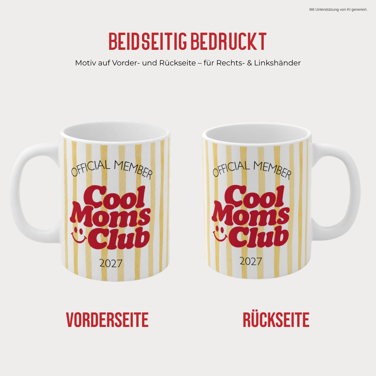 Cool Moms Club Tasse beidseitig bedruckt