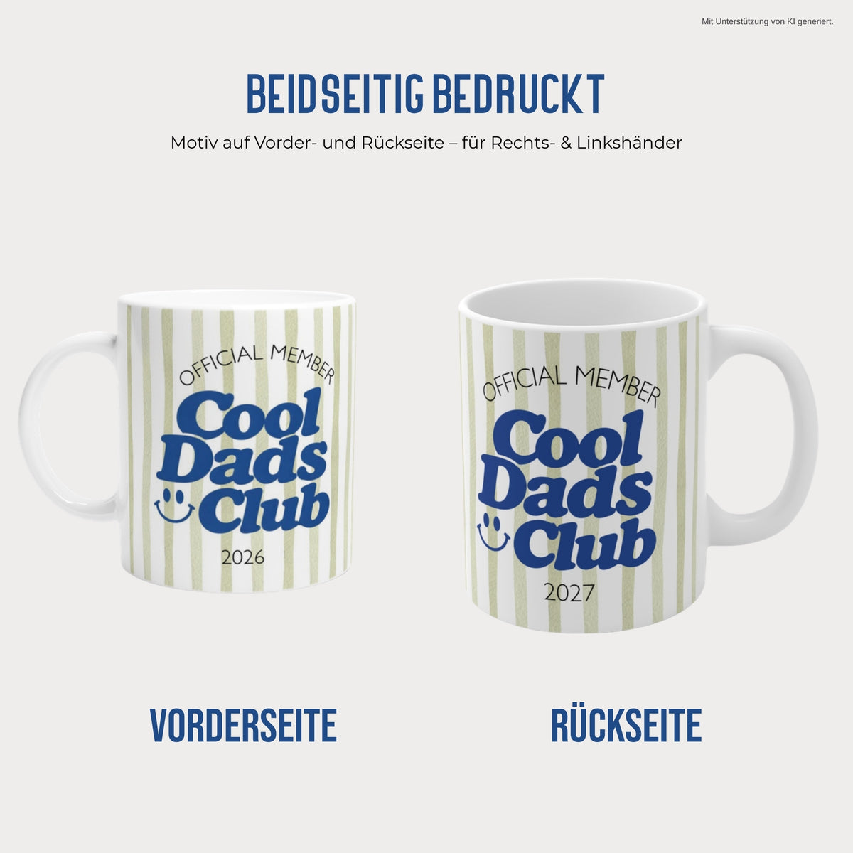 Cool Dads Club Tasse beidseitig bedruckt