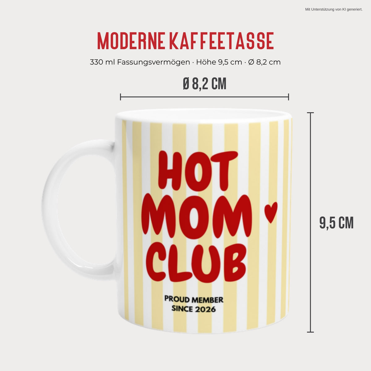 Hot Mom Club Tasse Maße 330 ml