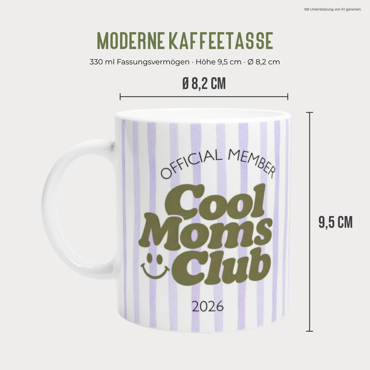 Cool Moms Club Tasse Maße 330 ml