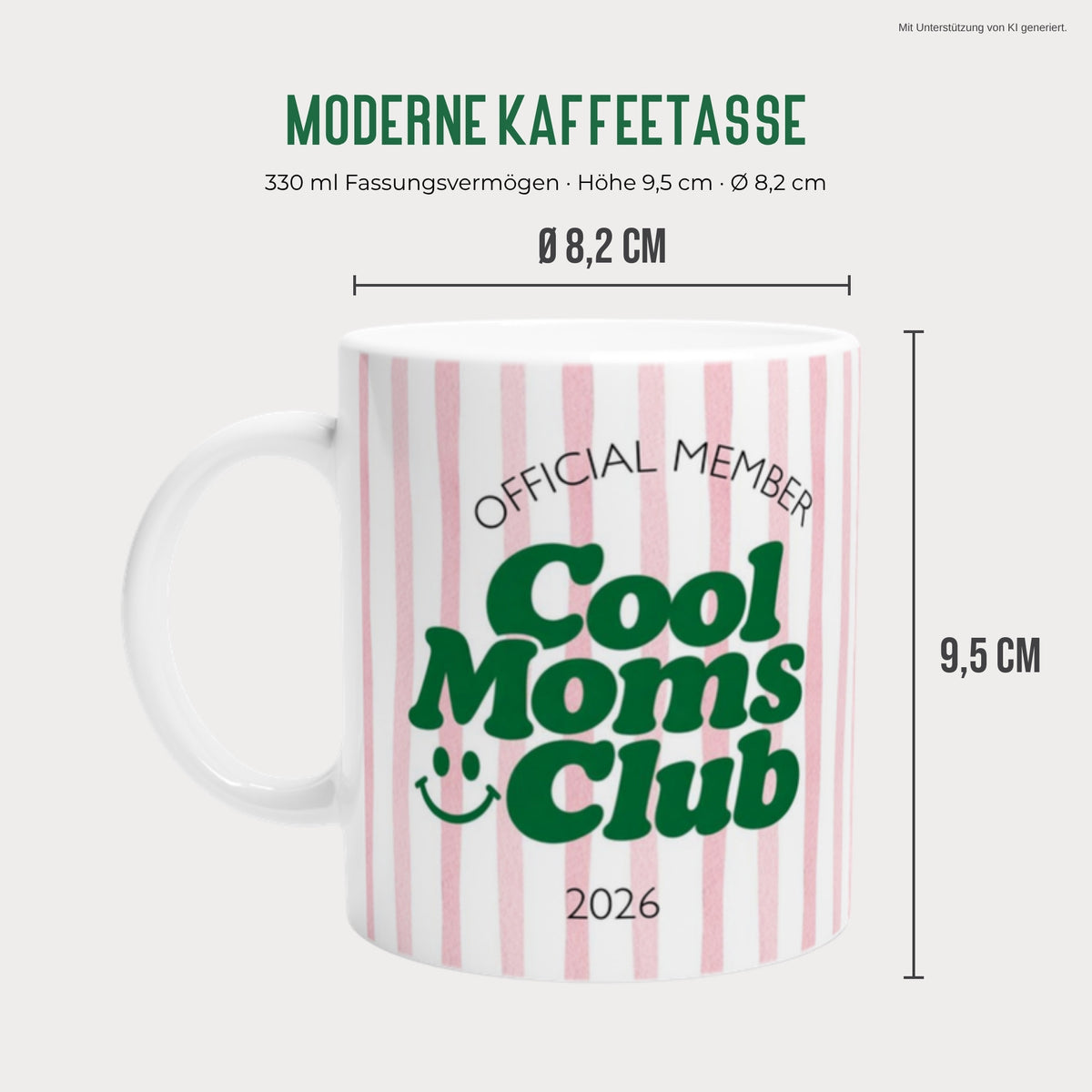 Cool Moms Club Tasse Maße 330 ml