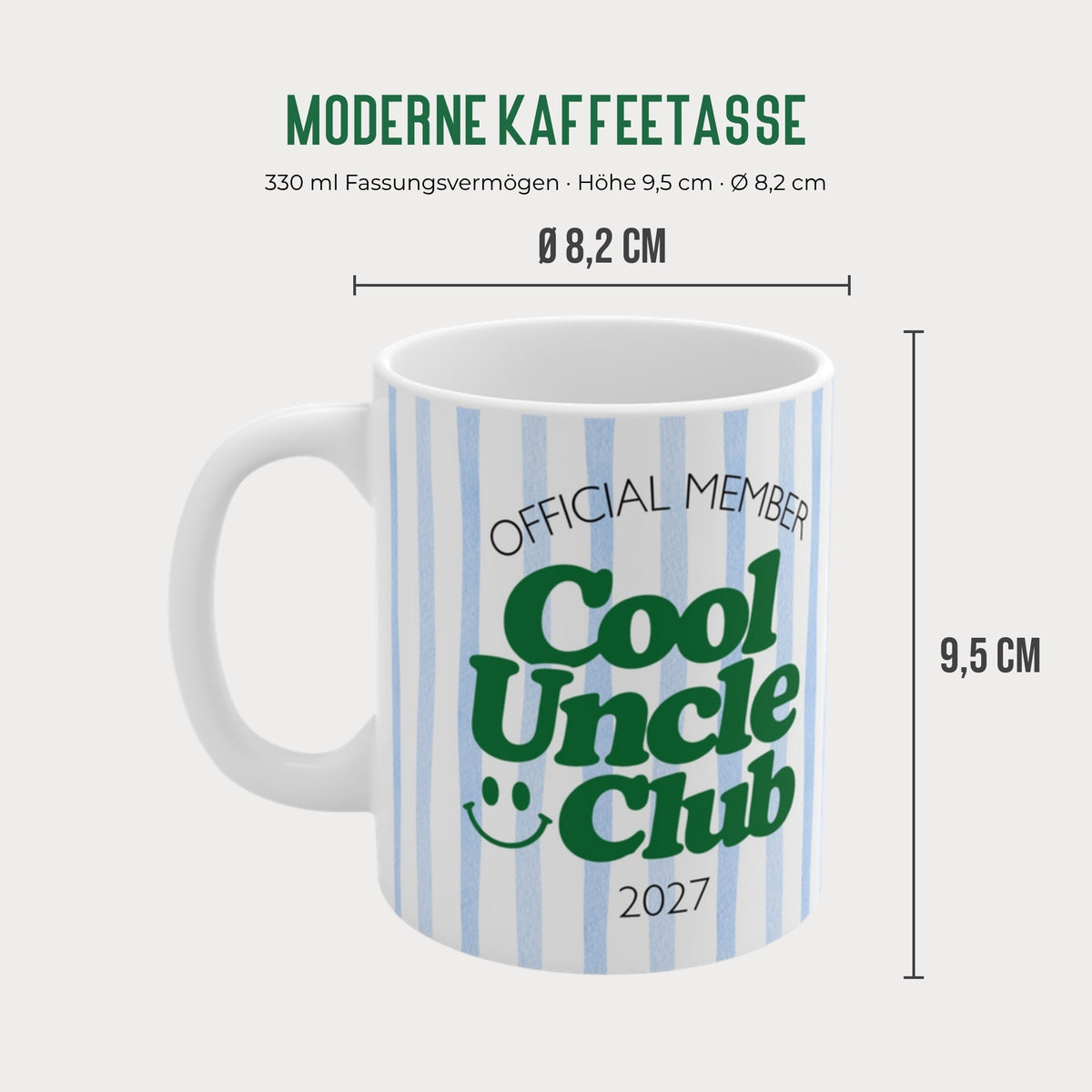 Cool Uncle Club Tasse Maße 330 ml