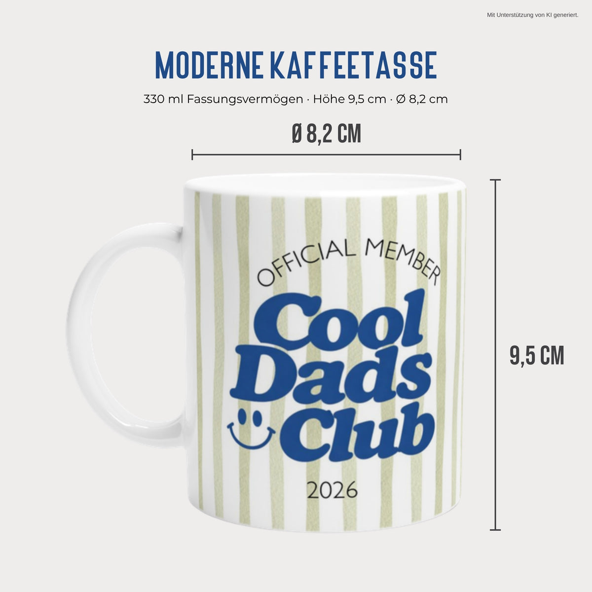 Cool Dads Club Tasse Maße 330 ml