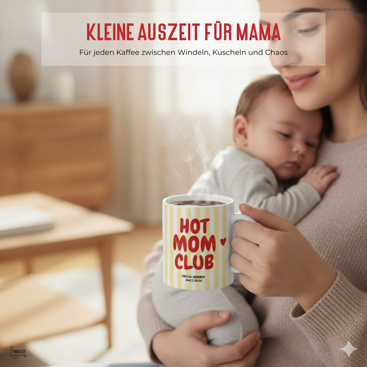 Hot Mom Club Tasse im Alltag