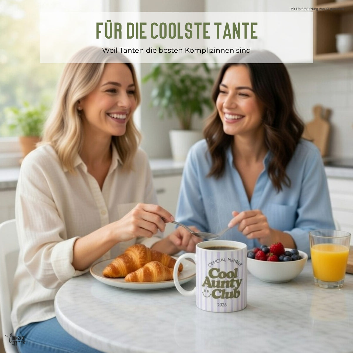 Cool Aunty Club Tasse im Alltag