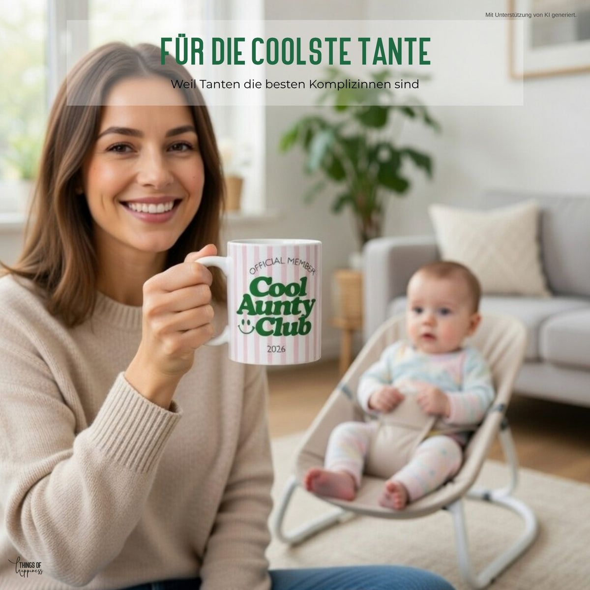 Cool Aunty Club Tasse im Alltag