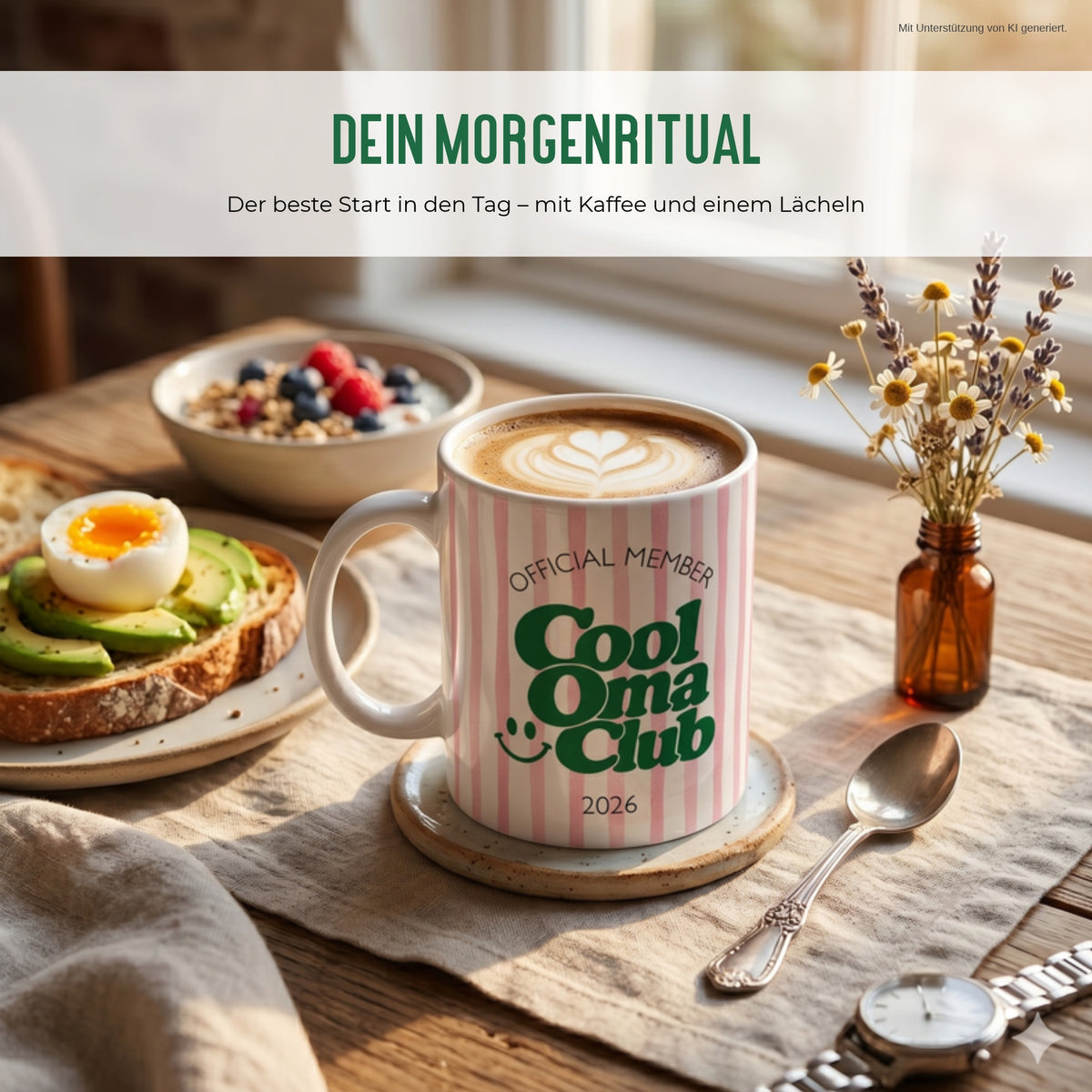 Cool Oma Club Tasse zum Morgenkaffee