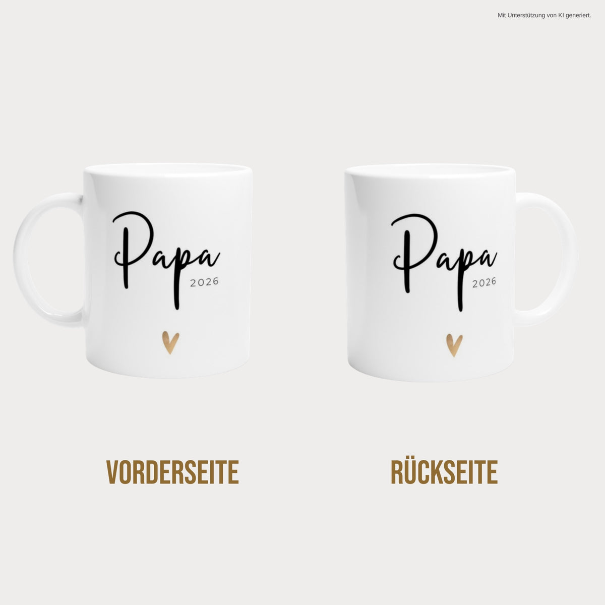 Tasse Papa 2026 beidseitig bedruckt