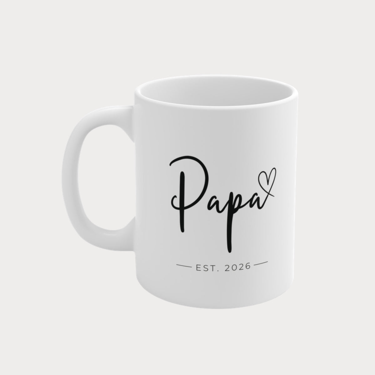 Tasse Papa 2026 Herz schwarz – Startbild