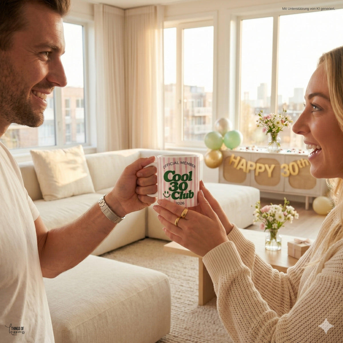 Cool 30 Club Tasse auf der Geburtstagsparty – Geschenk 30. Geburtstag Frau