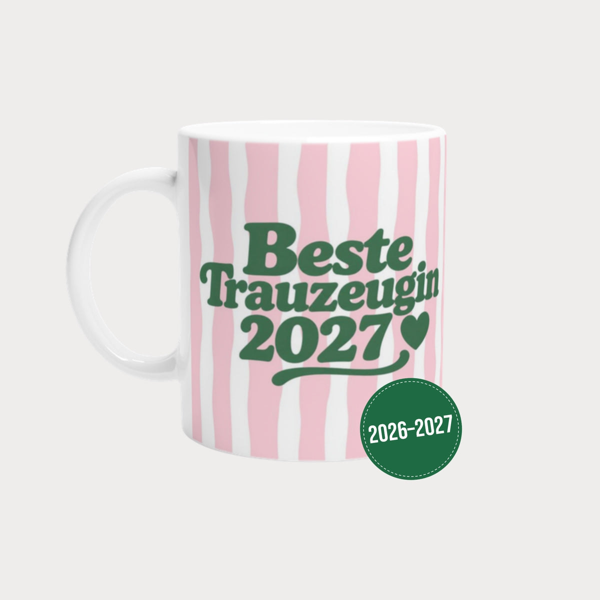 Tasse Beste Trauzeugin 2027 – auch mit Jahreszahl 2026 erhältlich