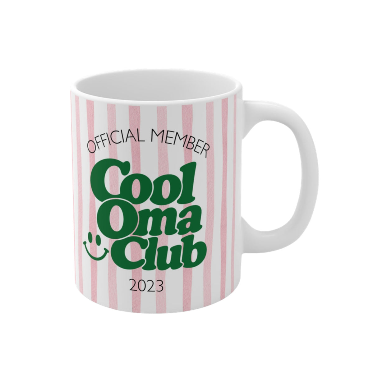 Tasse Cool Oma Club 2023 rosa/grün