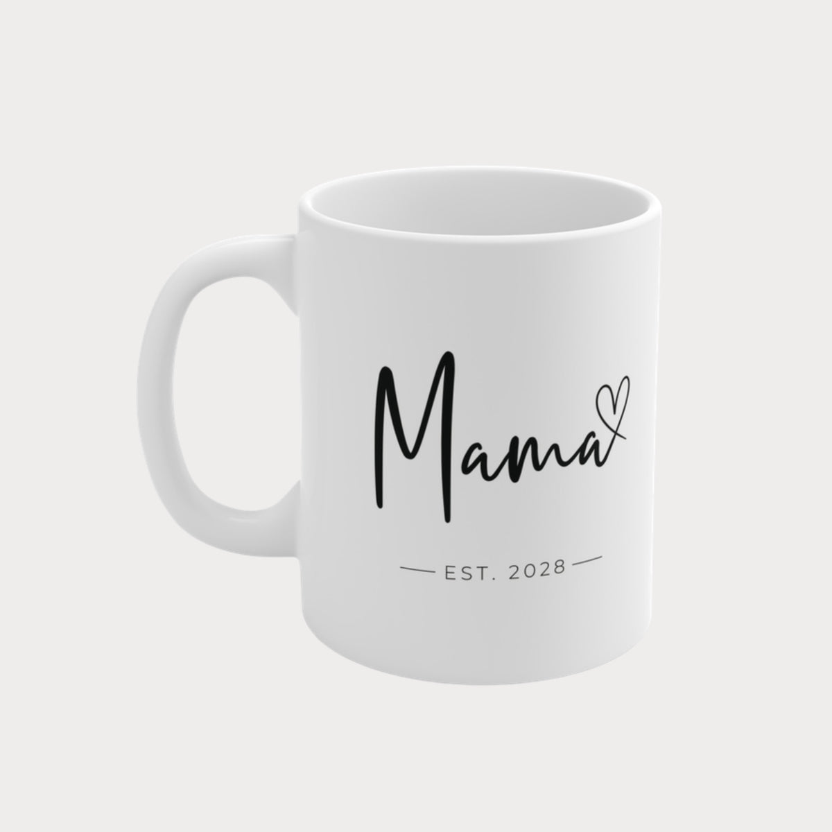 Tasse Mama 2028 Herz schwarz – Startbild