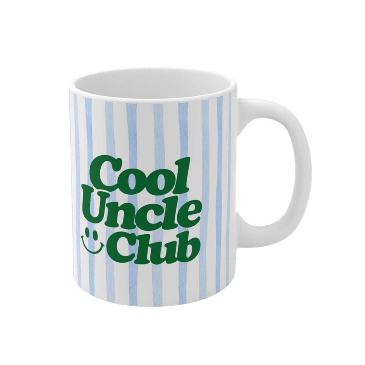 Cool Uncle Club Tasse ohne Jahreszahl blau gestreift