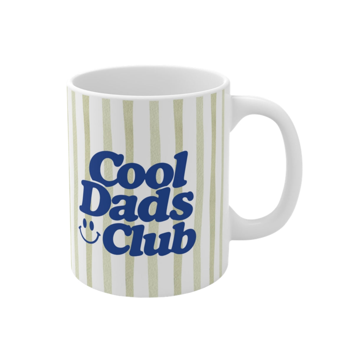 Cool Dads Club Tasse ohne Jahreszahl grün gestreift