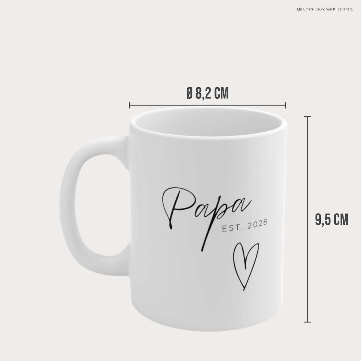 Tasse Papa Est. 2028 Maße 330 ml