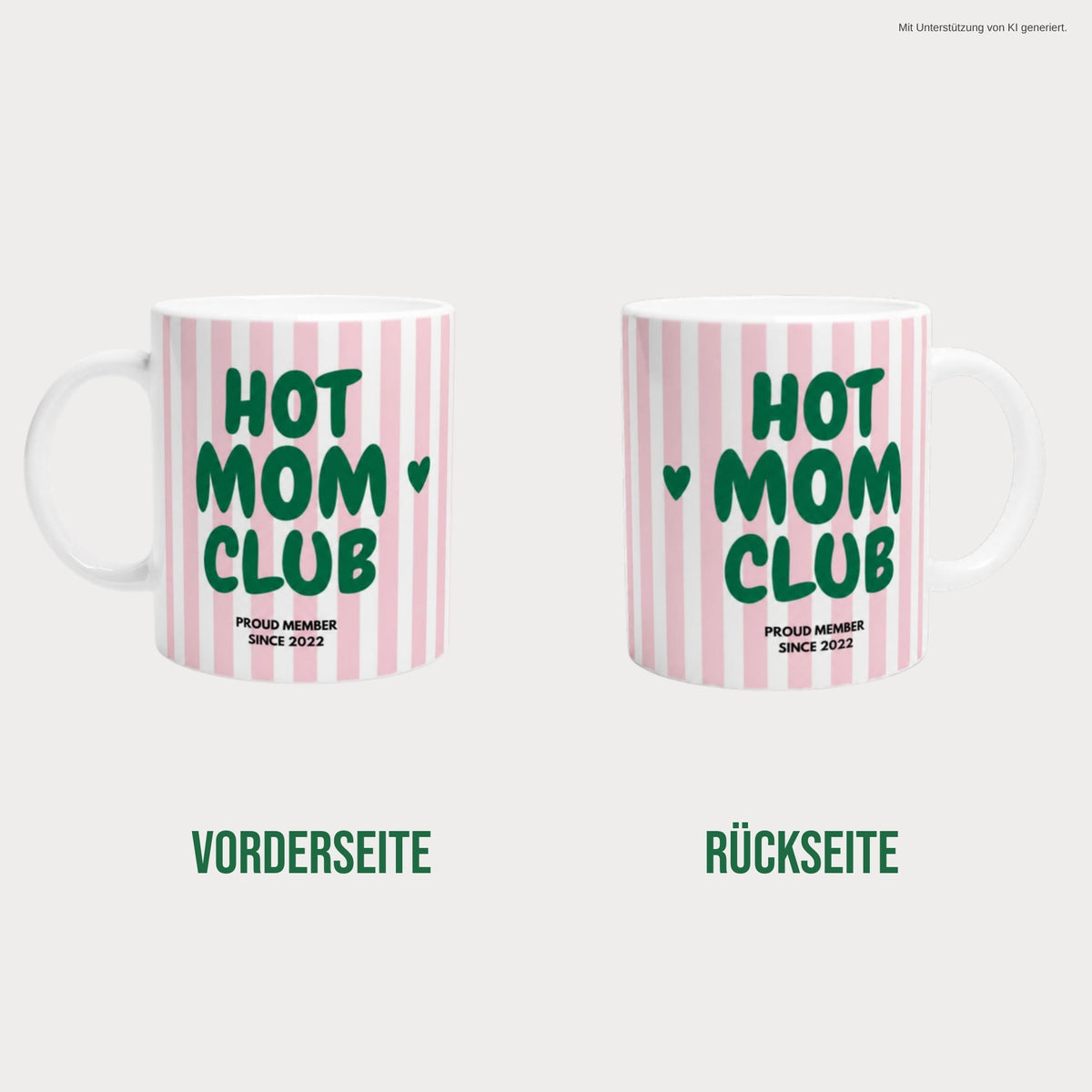 Vorder- und Rückseite der Tasse 2022