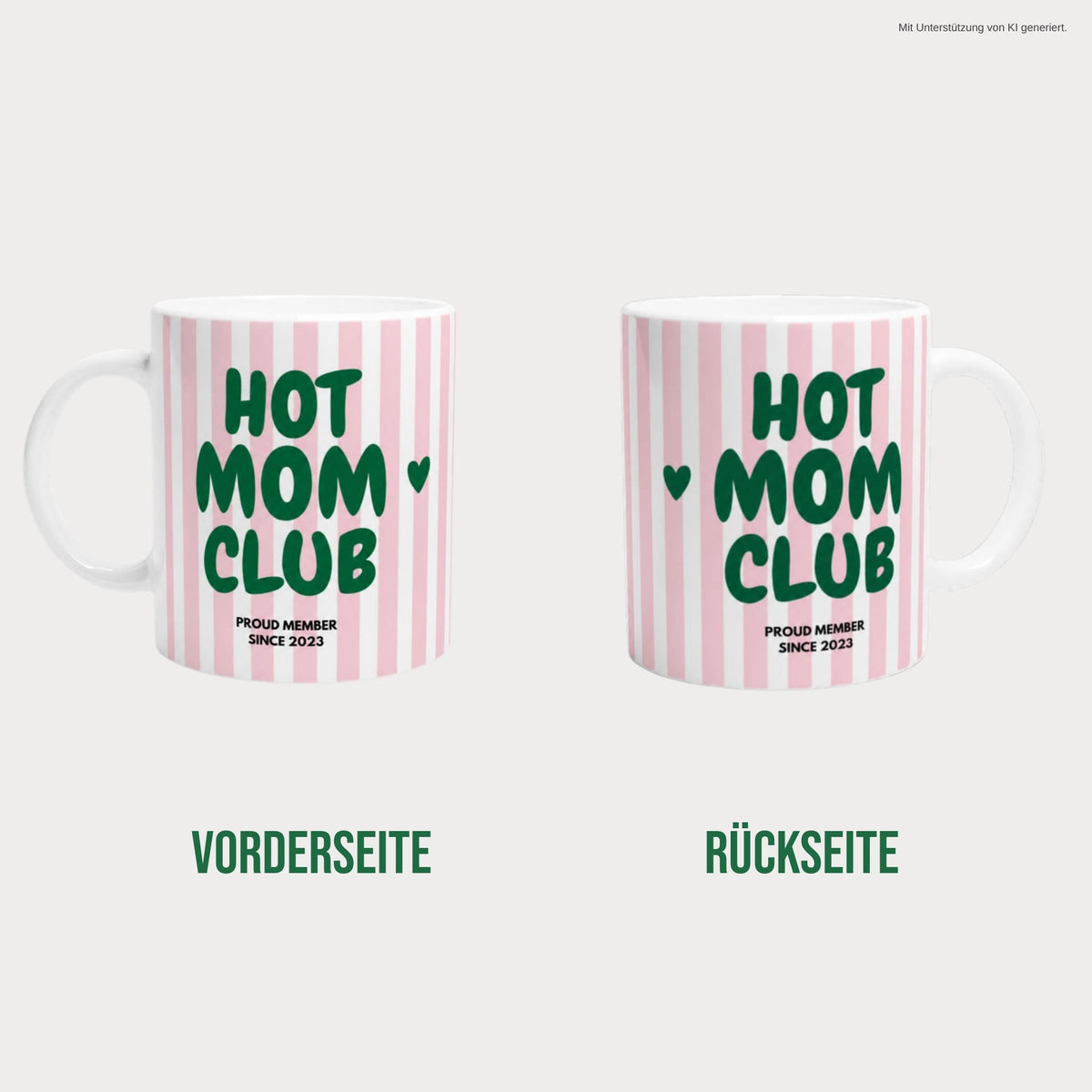 Vorder- und Rückseite der Tasse 2023