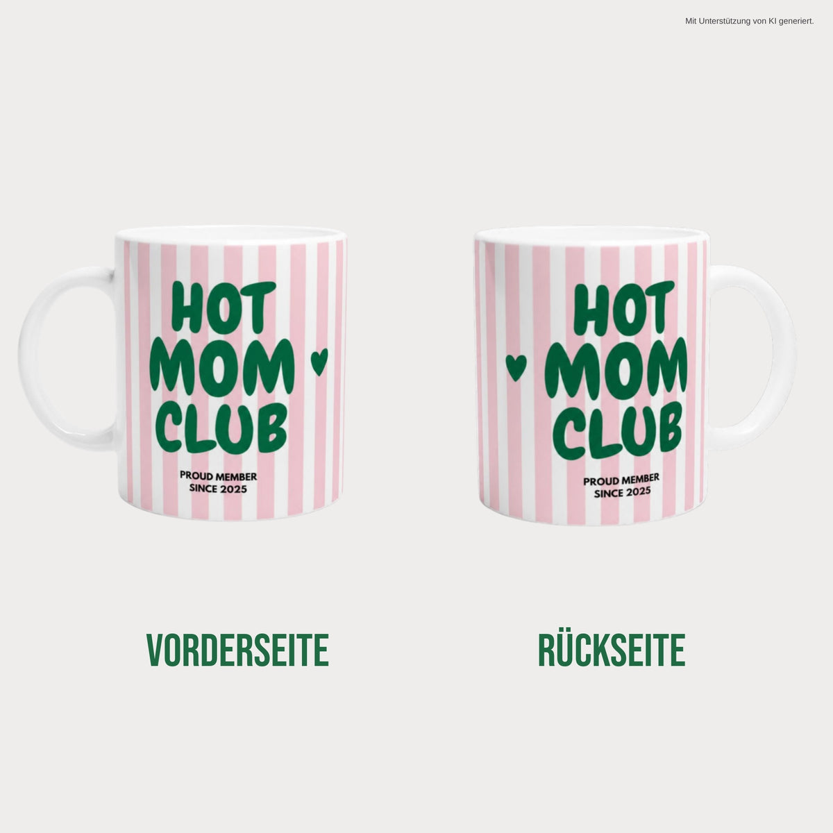 Vorder- und Rückseite der Tasse 2025