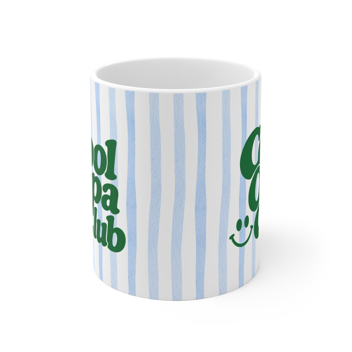 Tasse Cool Opa Club ohne Jahreszahl - blau gestreift