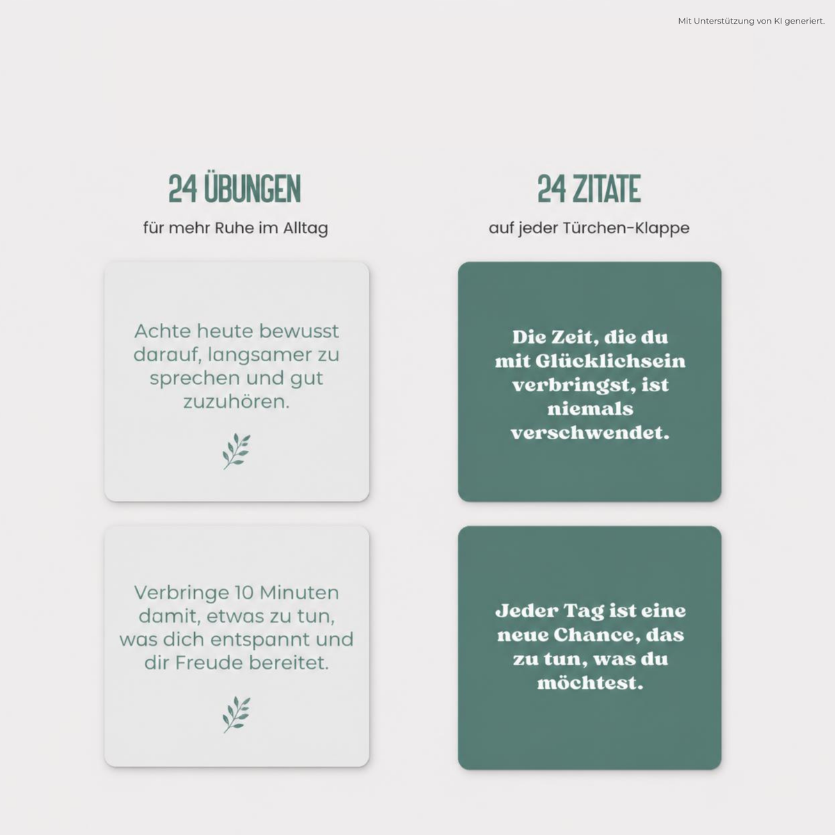 Adventskalender Achtsamkeit