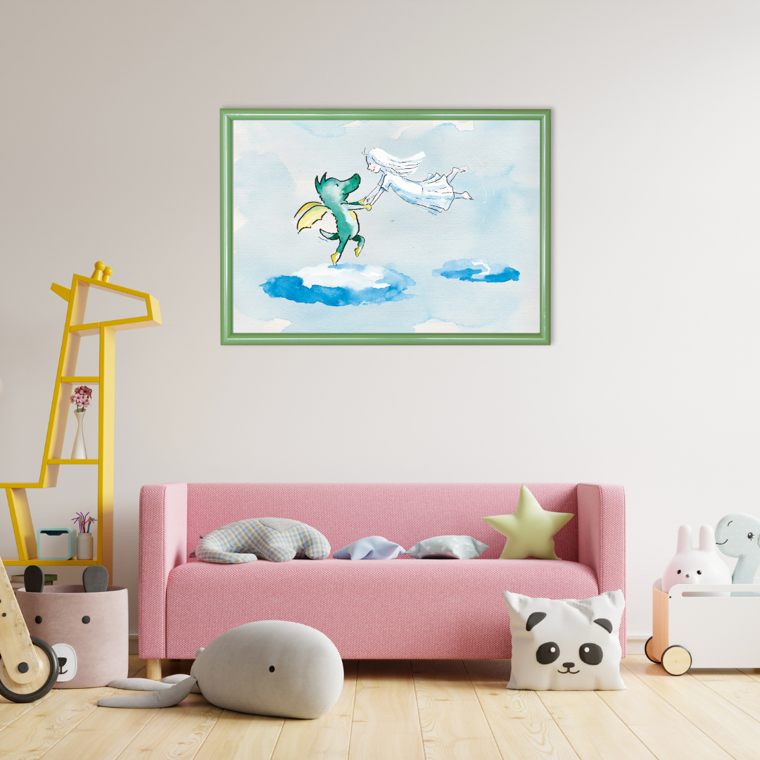 Poster TABALUGA Originalmotiv – Verbunden mit Lilli über den Wolken