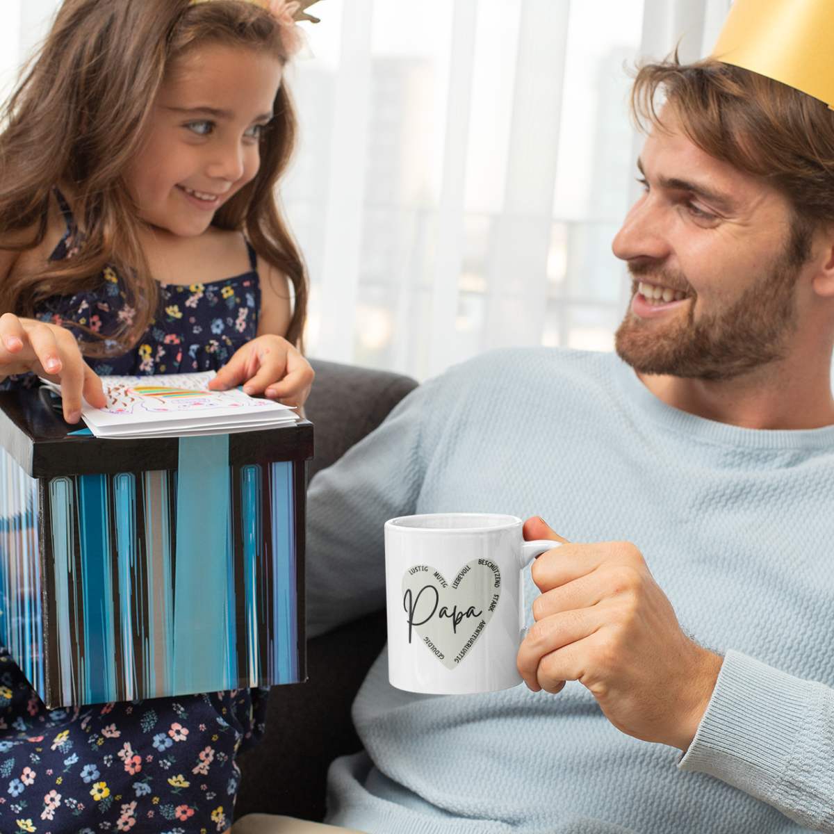 Tasse Papa Herz Eigenschaften