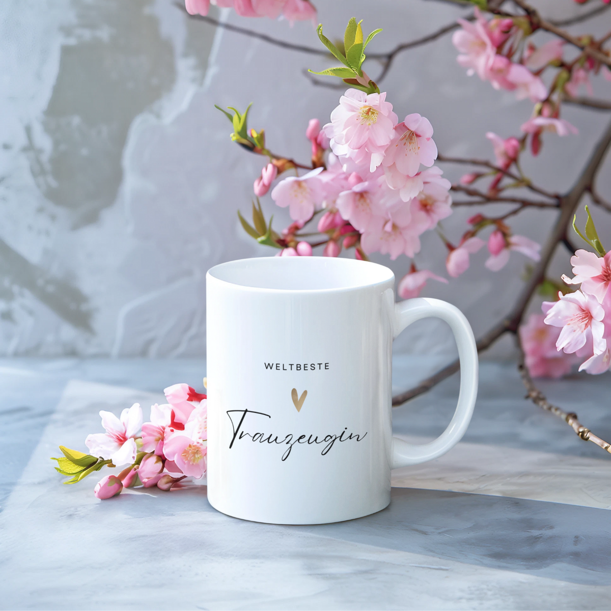 Weltbeste Trauzeugin Tasse - einfarbig (330ml)