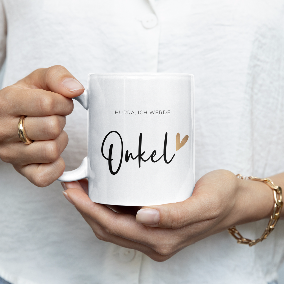 Tasse Hurra ich werde Onkel - 3 Farben