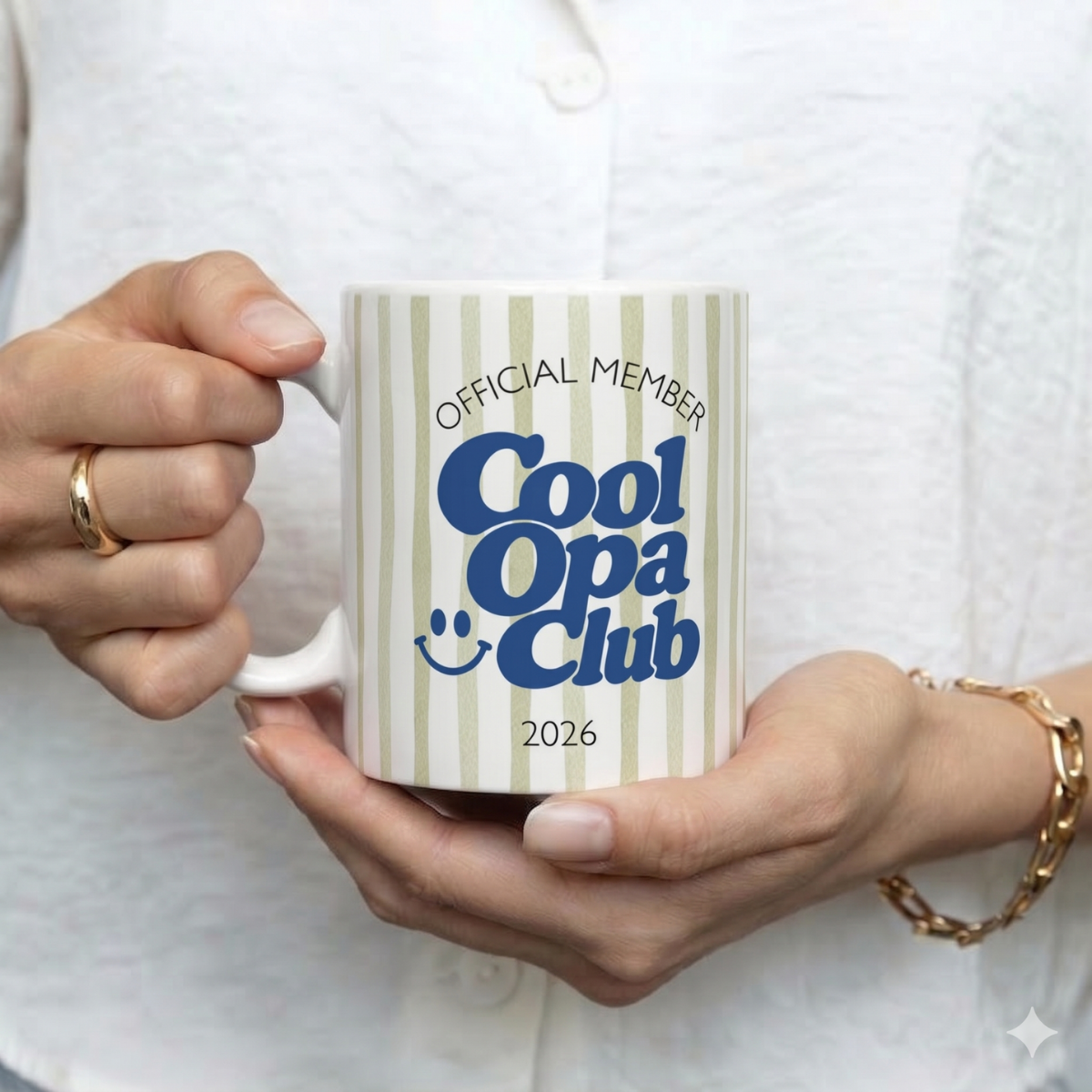 Tasse Cool Opa Club Blau Grün (2020 bis 2027 oder ohne Jahreszahl)