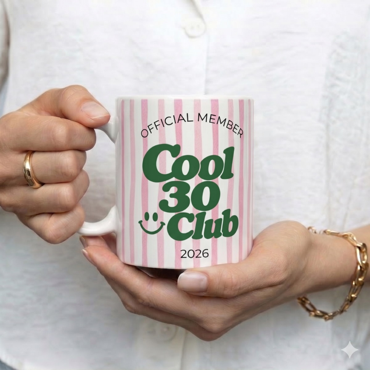 Tasse Cool 30 Club Rosa Grün