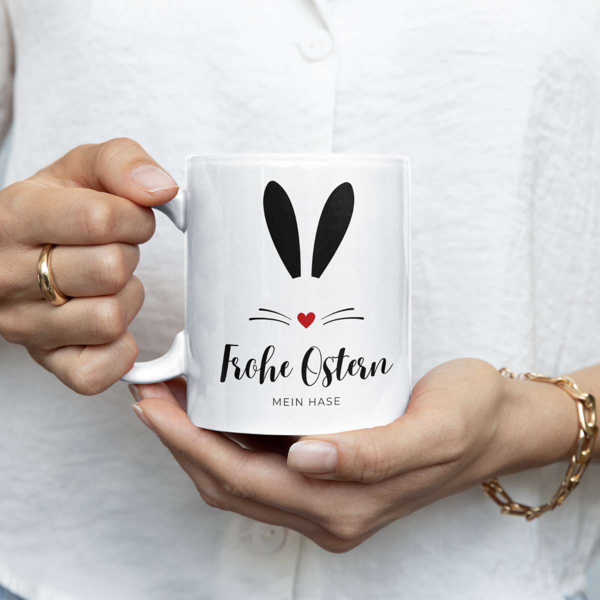 Tasse Frohe Ostern Mein Hase - 3 Farben
