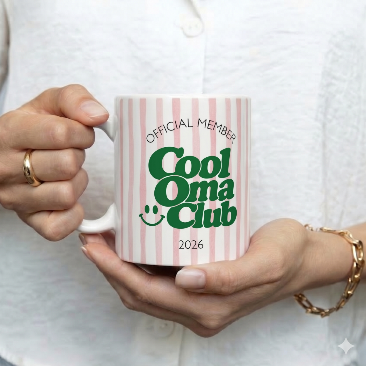 Tasse Cool Oma Club Rosa (2020 bis 2027 oder ohne Jahreszahl)