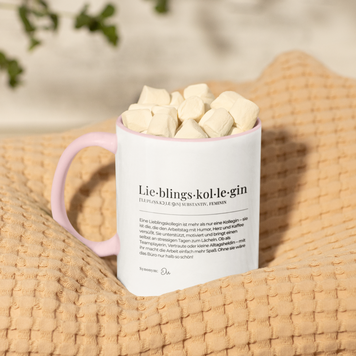 Tasse Definition Lieblingskollegin - zweifarbig rosa