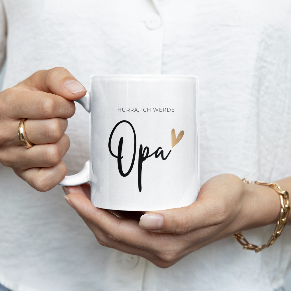 Tasse Hurra ich werde Opa - 3 Farben