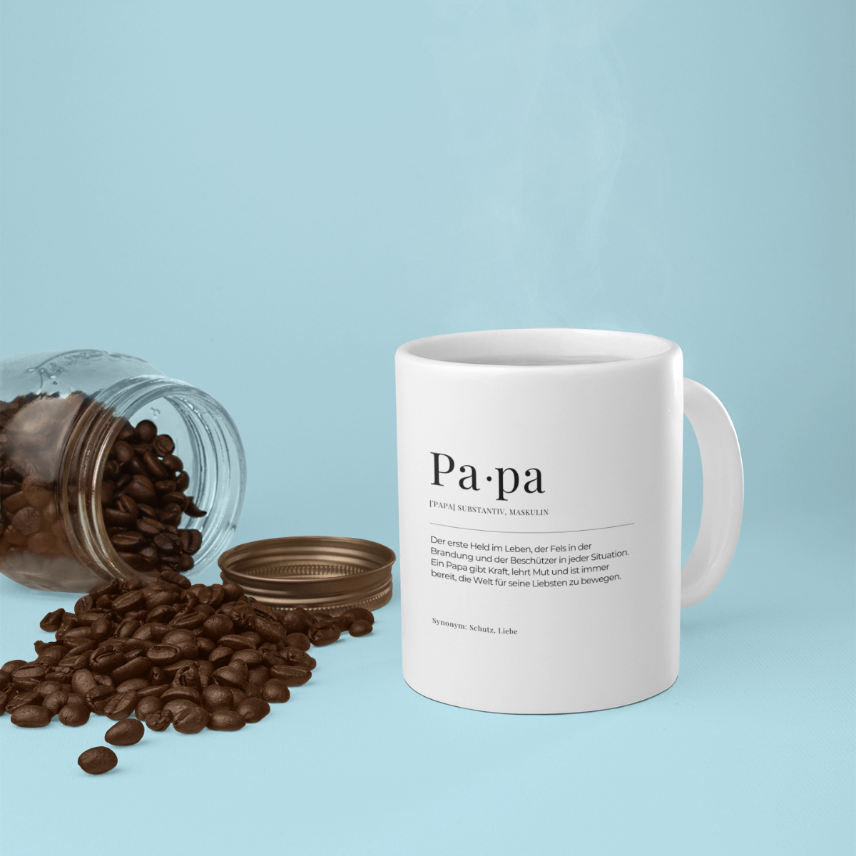 Tasse Definition Papa - einfarbig (330ml)