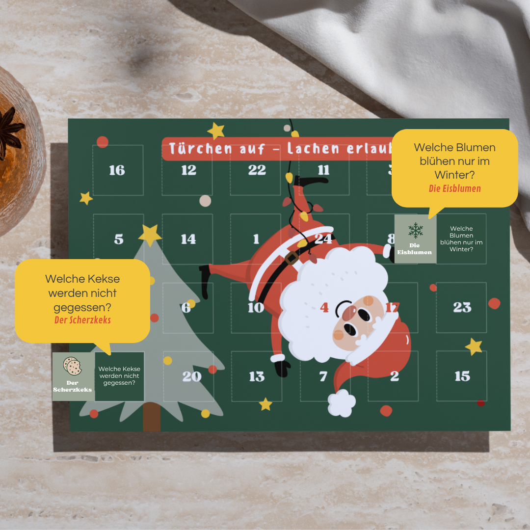 Adventskalender Scherzfragen Familien Kinder