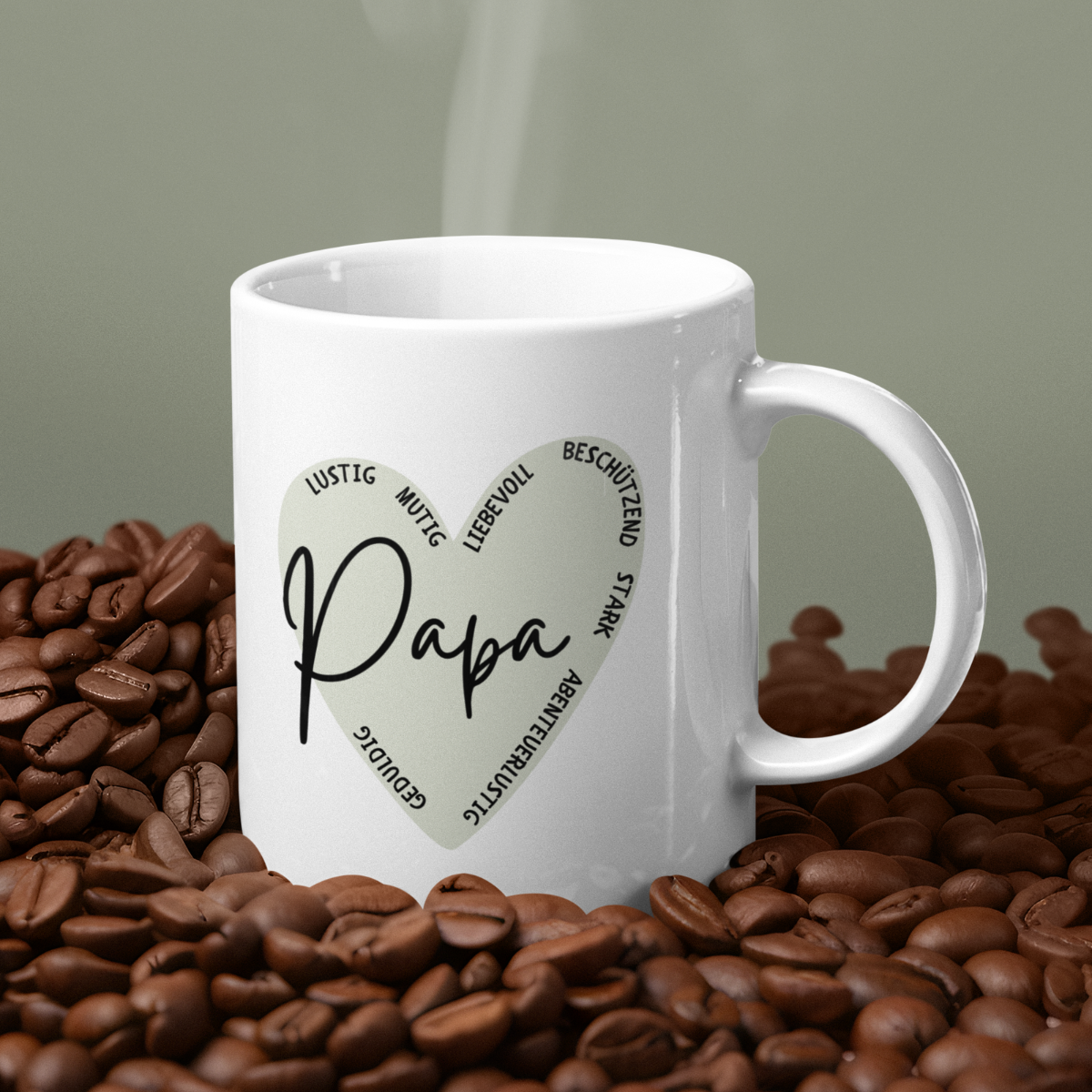Tasse Papa Herz Eigenschaften