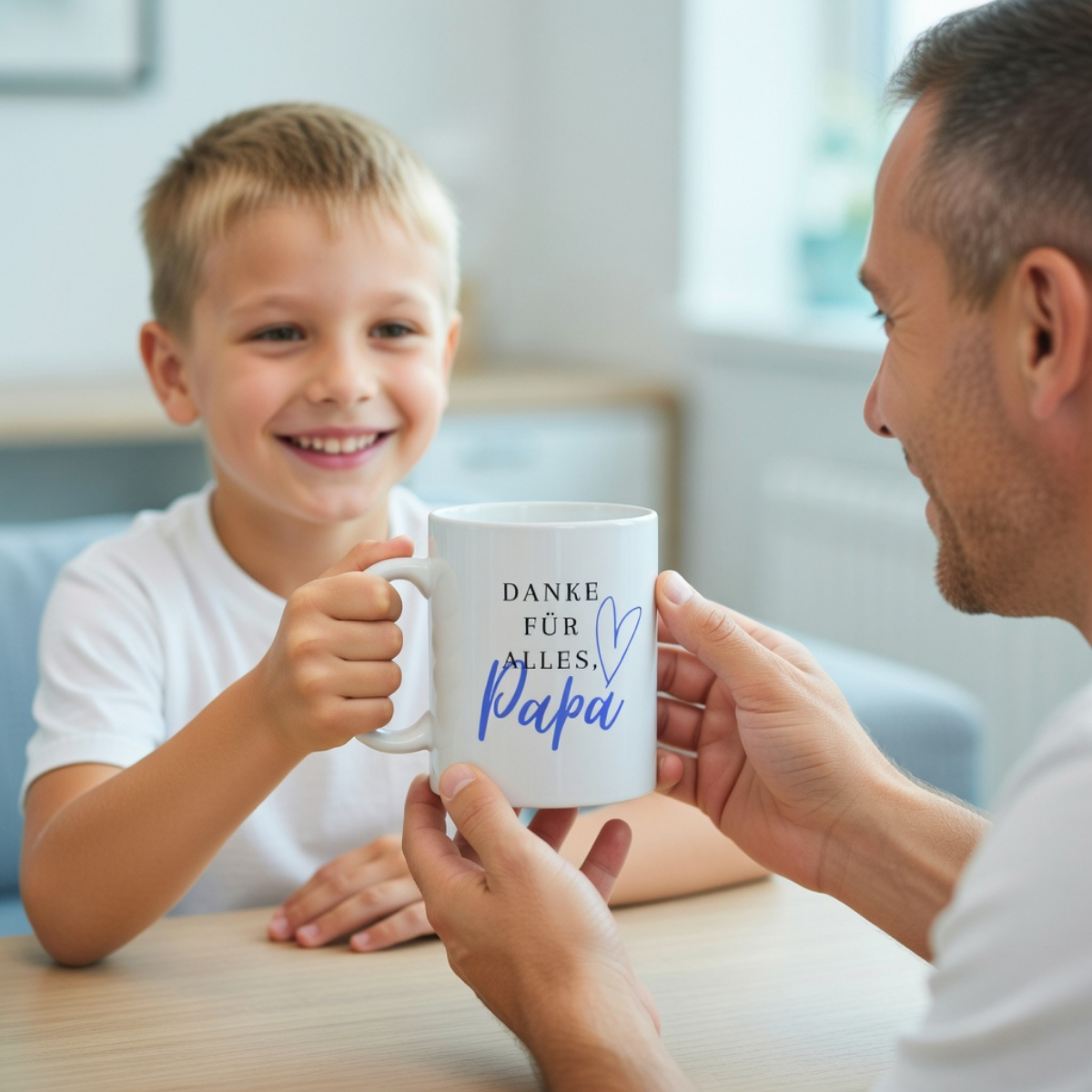 Tasse Danke für alles Papa Blau/Lila