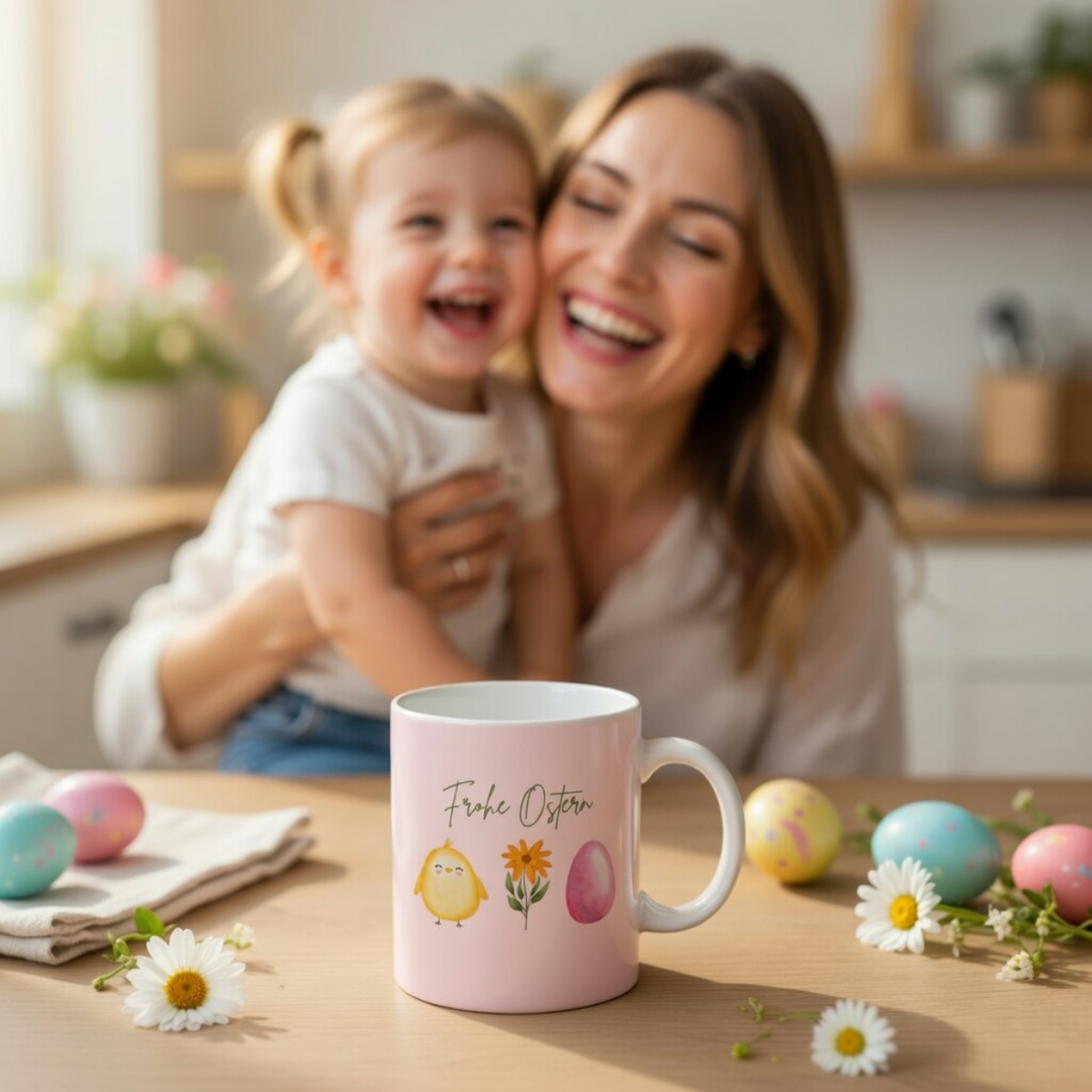Tasse Frohe Ostern Küken
