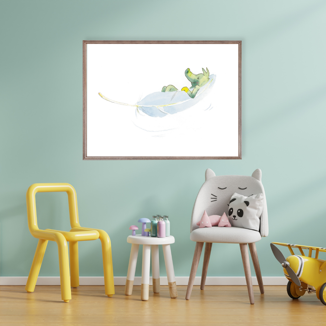 Poster TABALUGA Originalmotiv – schwebende Feder